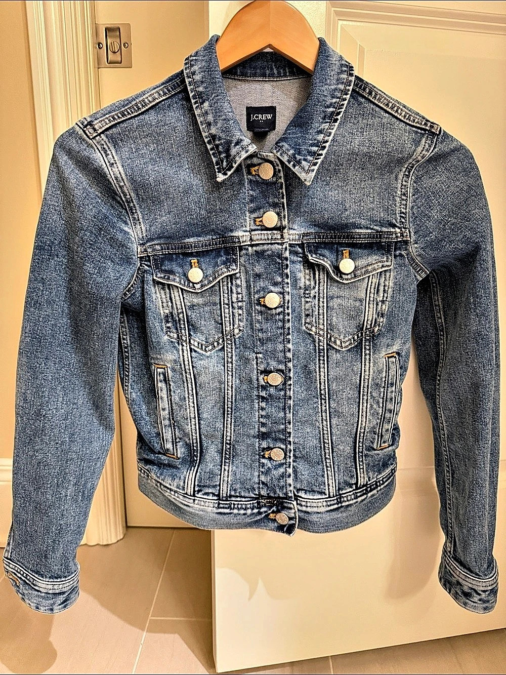 J.Crew Classic Denim Jacket Blue XXS